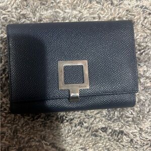 Bally Black Wallet with Silver Detail